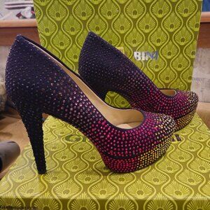 Gianni Bini Ember Black Platform Heels